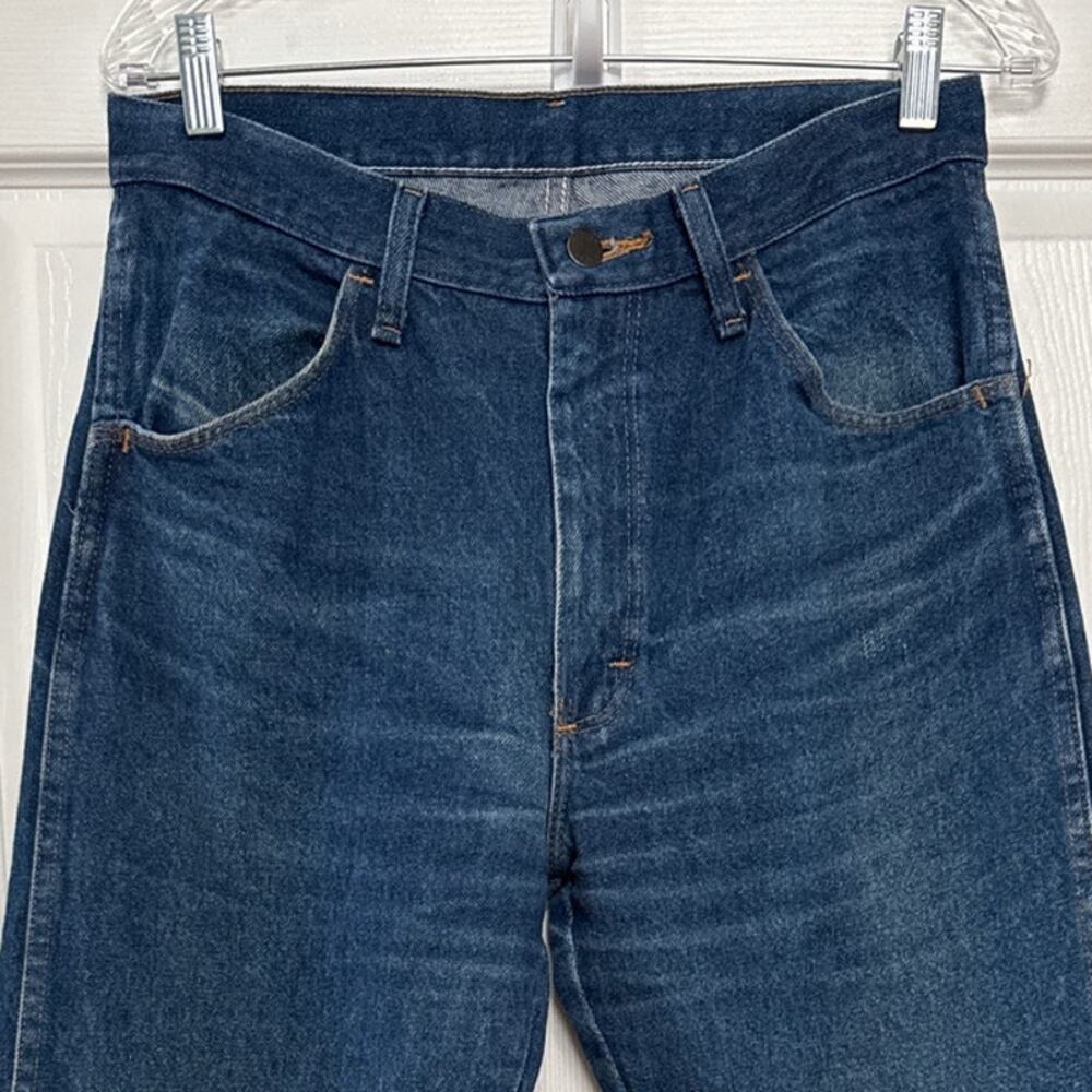Vintage Y2K Rustler dark blue bootcut high waisted jeans waist 33X32 - Picture 2 of 15